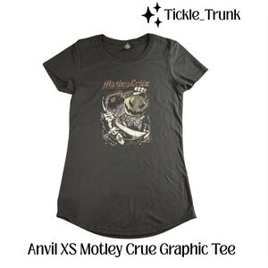 Anvil XS Black Motley Crue Tee